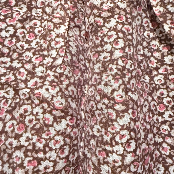 Abercrombie & Fitch floral crop top Peasant Boho Women M spring summer - Picture 5 of 9